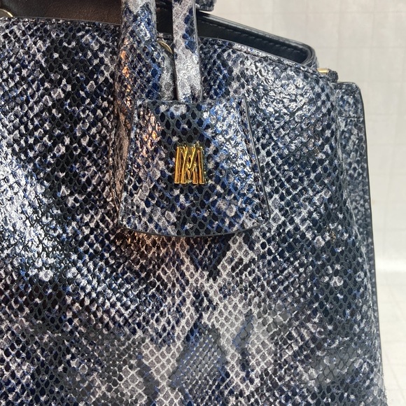 Antonio Melani Snake Python Print Leather Bag - Picture 4 of 14